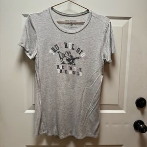 True Religion Logo Studded T-Shirt - Casual, Sparkles
